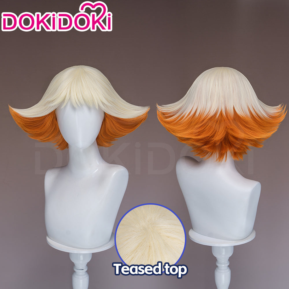【Ready For Ship】DokiDoki Manga Anime Witch Hat Atelier Cosplay Alaira Wig Short White Orange Hair