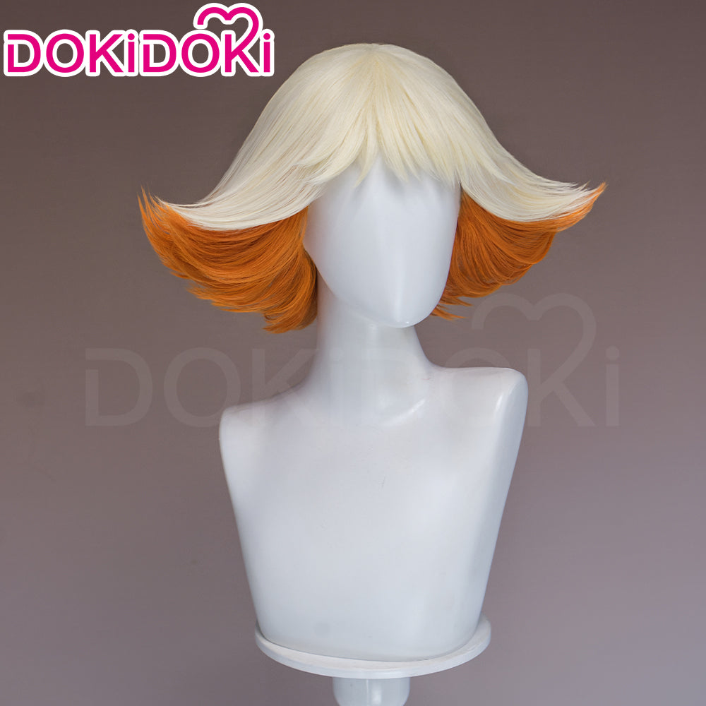 【Ready For Ship】DokiDoki Manga Anime Witch Hat Atelier Cosplay Alaira Wig Short White Orange Hair