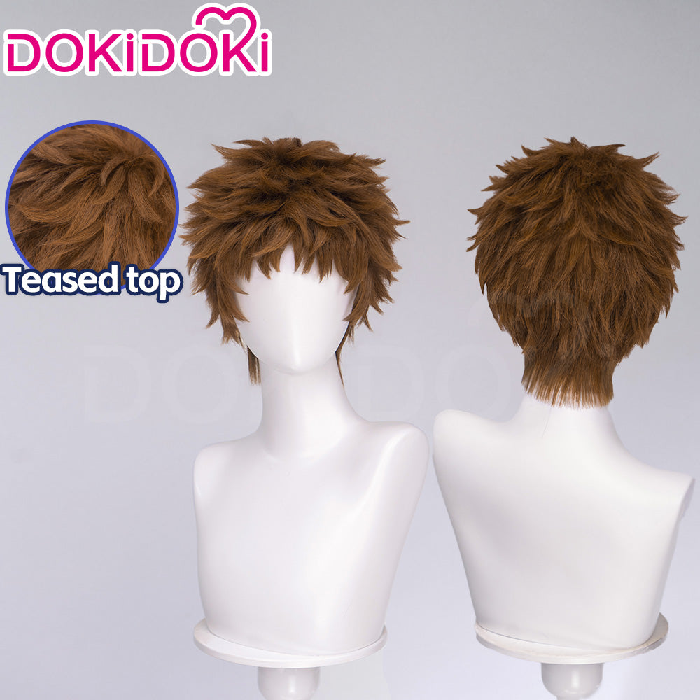 【Ready For Ship】DokiDoki Manga Anime Witch Hat Atelier Cosplay Tartah Wig Short Curly Brown Hair