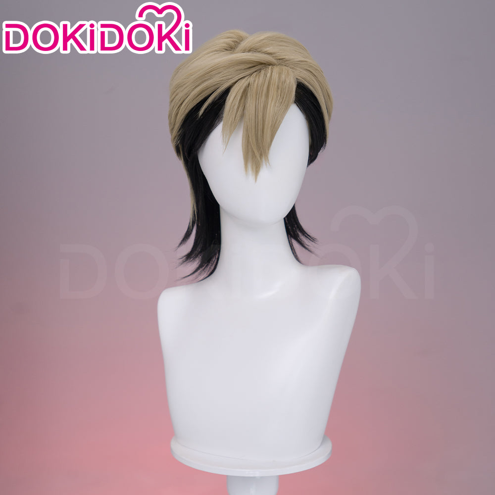 【US/EU Local Shipping】DokiDoki Anime GACHIAKUTA Cosplay Zanka Nijiku Wig Short Dark Brown Black Hair Mullet