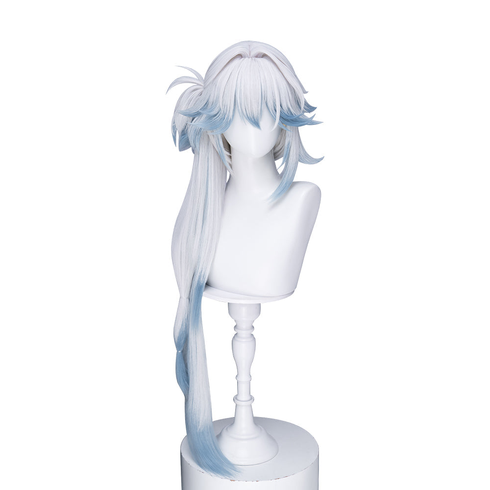 【Ready For Ship】DokiDoki Game Honkai: Star Rail Cosplay Yao Guang Gradient Wig Long Straight White Blue Hair Yaoguang Planarcadia