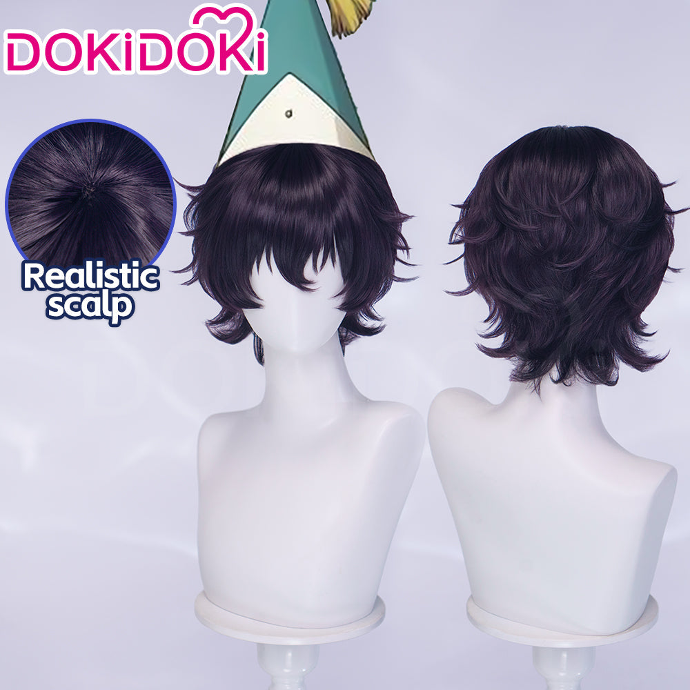 【Anime Ver Ready For Ship】DokiDoki Manga Anime Witch Hat Atelier Cosplay Agate Agott Wig Short Curly Hair