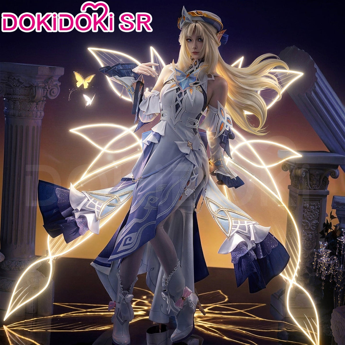 Genshin Impact Cosplay Nicole Reeyn Glowing Wings Prop DIY Kit DokiDoki