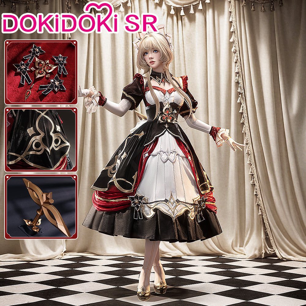 Genshin Impact Cosplay Sandrone SR Costume Size S-XL DokiDoki Marionette Long Dress Version