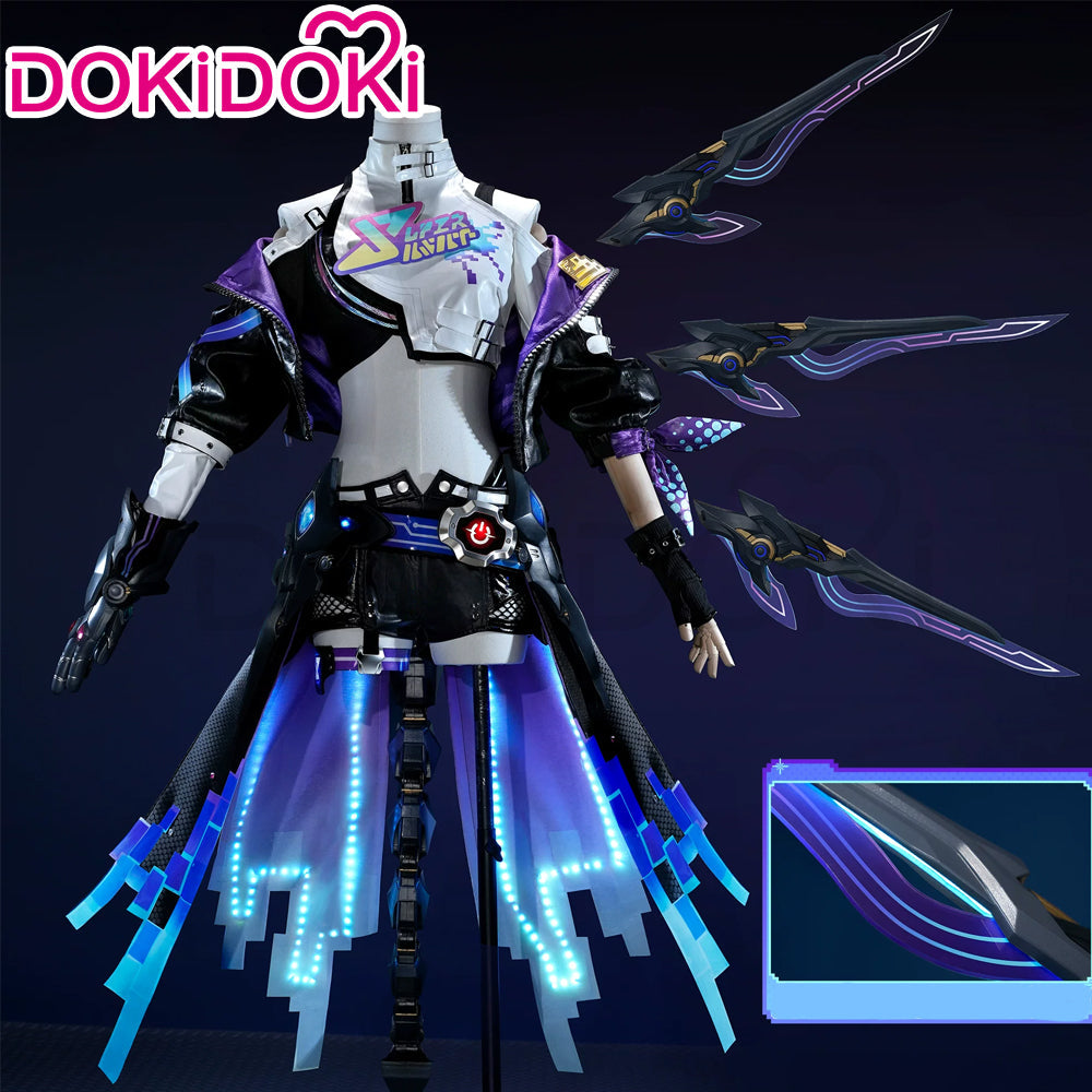 【Glowing】DokiDoki Game Honkai: Star Rail Cosplay Silver Wolf Prop LV.999 SP Planarcadia
