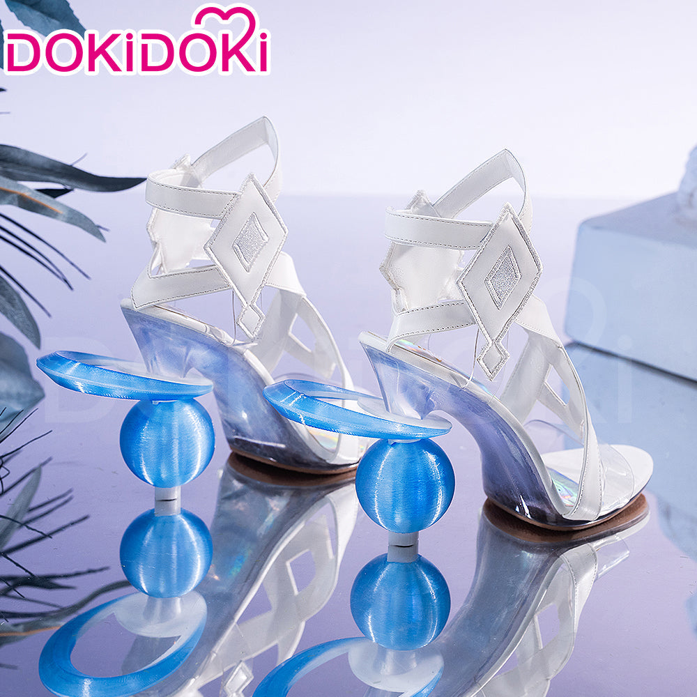【Partially Ready For Ship】【Glowing】【Platform Sole】DokiDoki Game Genshin Impact Cosplay Columbina Shoes Moon Maiden Song of the Welkin Moon 11.5 CM