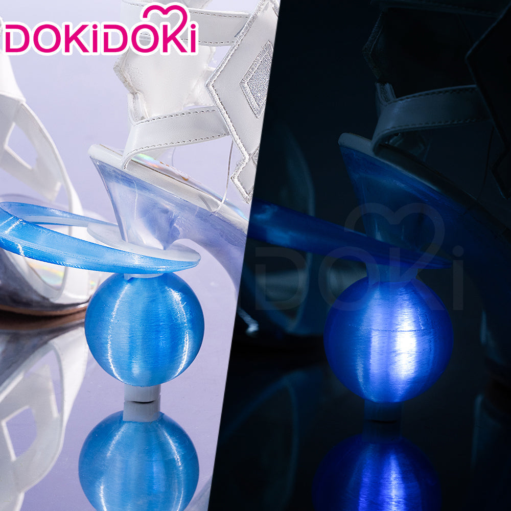 【Partially Ready For Ship】【Glowing】【Platform Sole】DokiDoki Game Genshin Impact Cosplay Columbina Shoes Moon Maiden Song of the Welkin Moon 11.5 CM