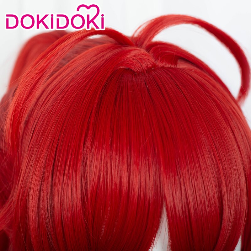 【Ready For Ship】DokiDoki Game Genshin Impact Diluc High Ponytail Cosplay Long Hair