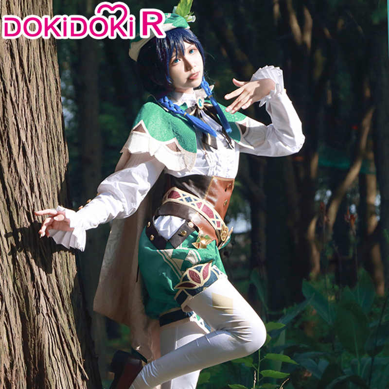 【Size XS-XXL】DokiDoki-R Game Genshin Impact  Cosplay Venti Cosplay Costume