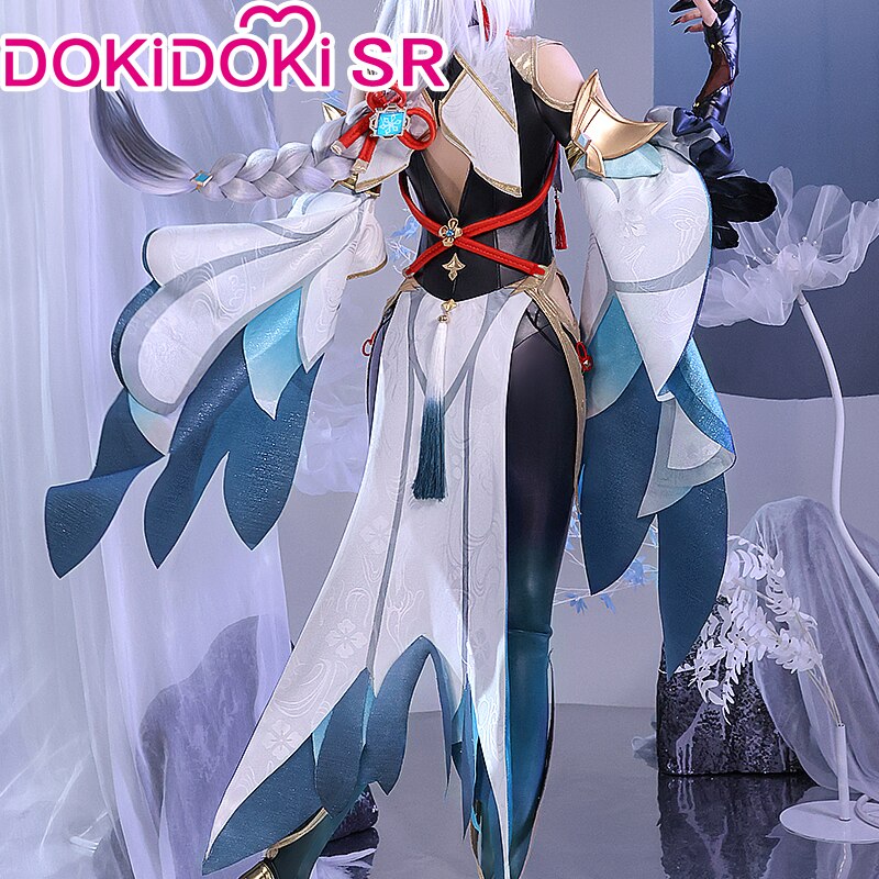 【Size S-2XL】DokiDoki-SR Game Genshin Impact Shenhe Cosplay Costume Shen He
