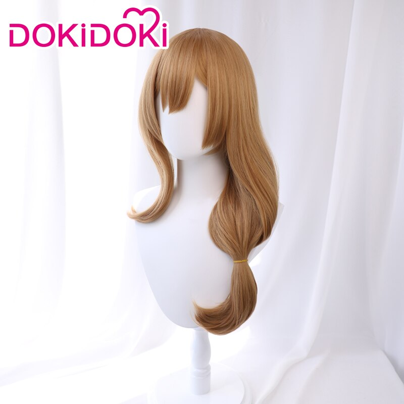 DokiDoki Game Genshin Impact Cosplay Lisa  Wig Long Blonde Curvy