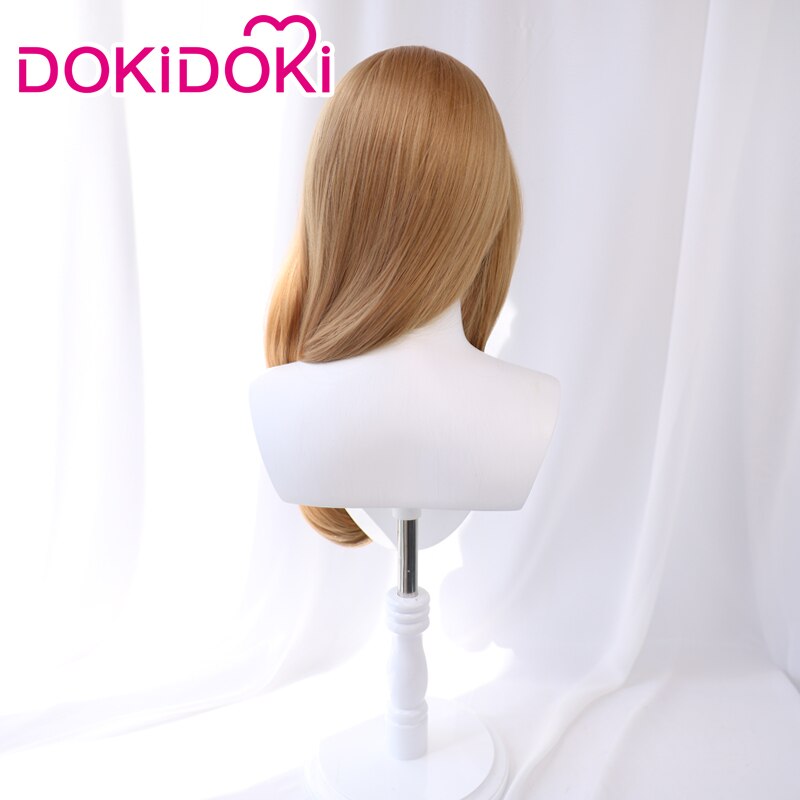 DokiDoki Game Genshin Impact Cosplay Lisa  Wig Long Blonde Curvy