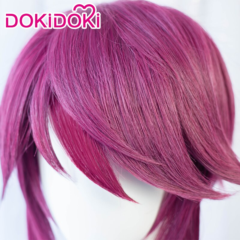 【Ready For Ship】DokiDoki Game Genshin Impact Cosplay Rosaria Wig Women Purple Wig