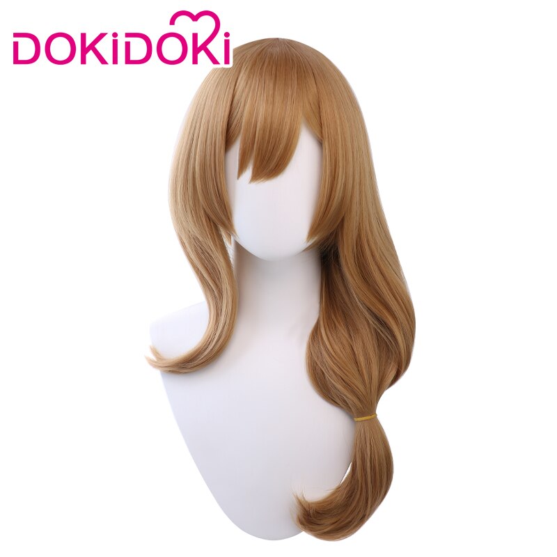 DokiDoki Game Genshin Impact Cosplay Lisa  Wig Long Blonde Curvy
