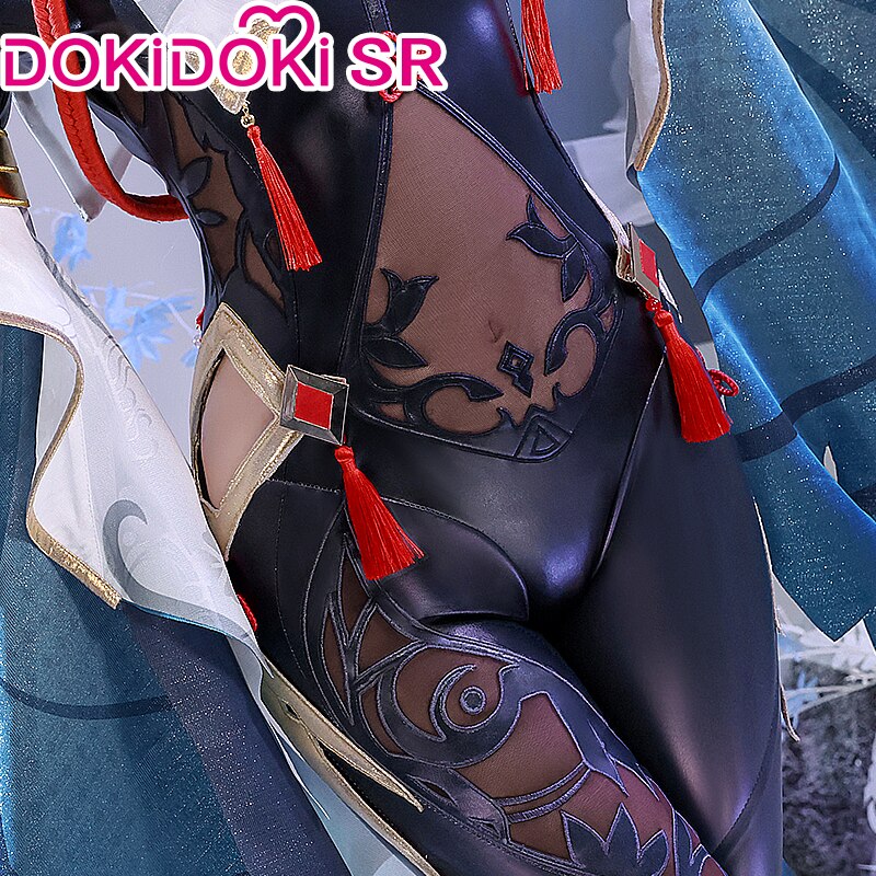 【Size S-2XL】DokiDoki-SR Game Genshin Impact Shenhe Cosplay Costume Shen He