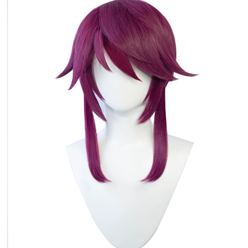 【Ready For Ship】DokiDoki Game Genshin Impact Cosplay Rosaria Wig Women Purple Wig