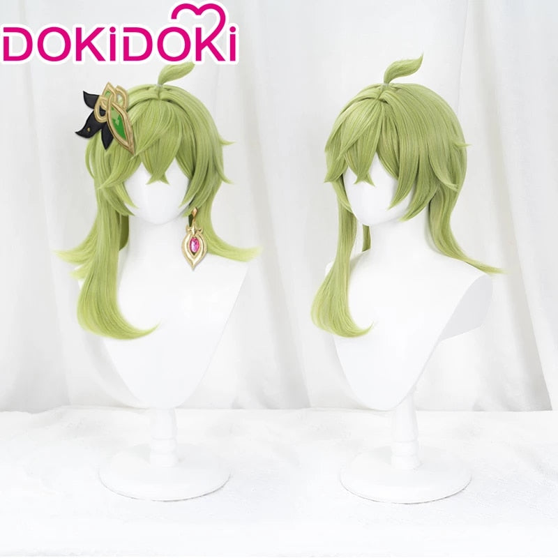 【Normal Ver Ready For Ship】DokiDoki Game Genshin Impact Wig Cosplay Collei Sumeru Headwear Green
