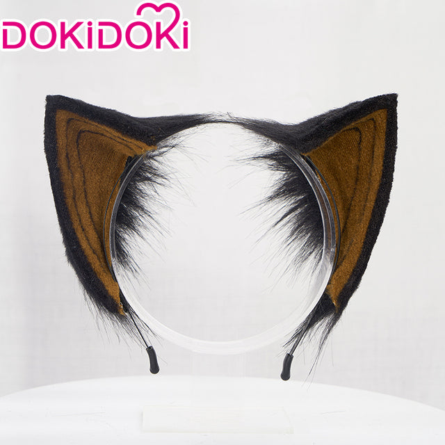 【Ready For Ship】DokiDoki Game Genshin Impact Cosplay Dehya Cosplay Wig / Ear Clip / Ear Sumeru Long Brown