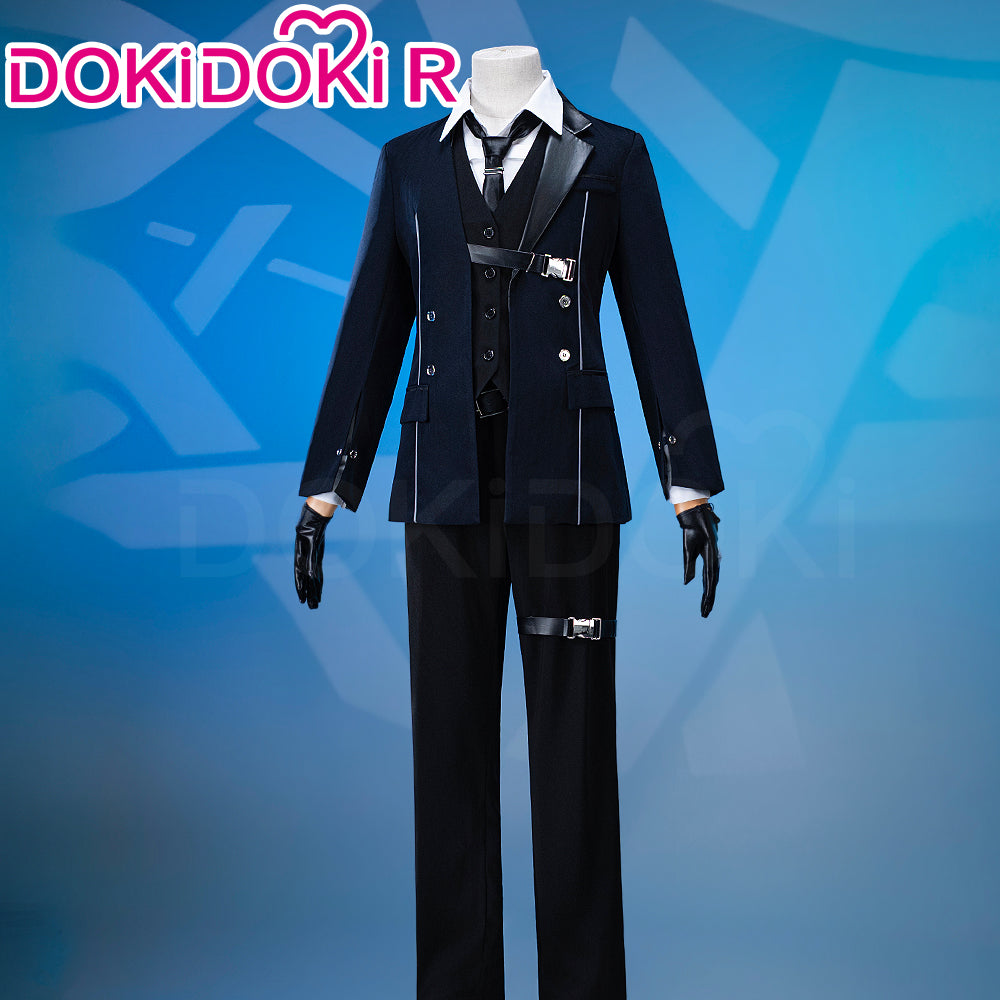 【In Stock】【Size S-XL】DokiDoki-R Game Love and Deepspace Cosplay Xavier Costume Black Suit Wisdom's Edge