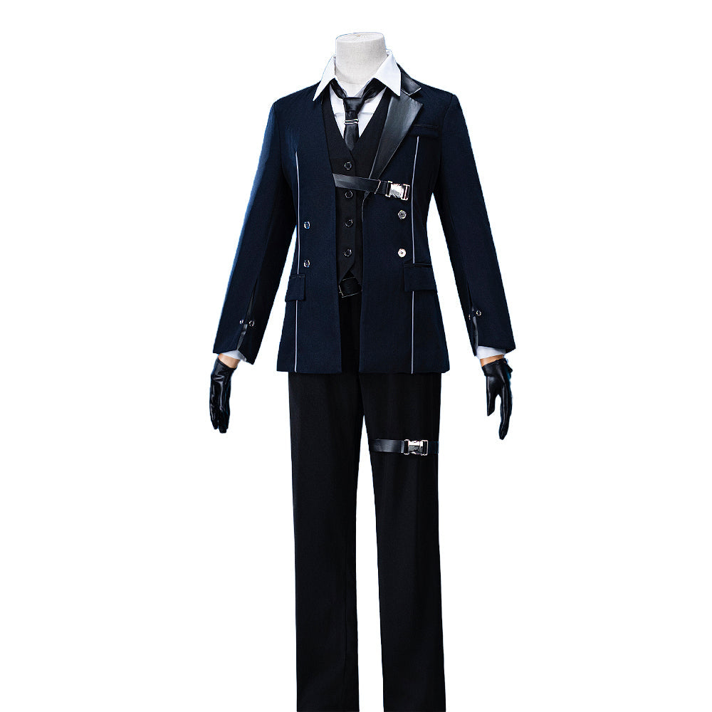 【In Stock】【Size S-XL】DokiDoki-R Game Love and Deepspace Cosplay Xavier Costume Black Suit Wisdom's Edge