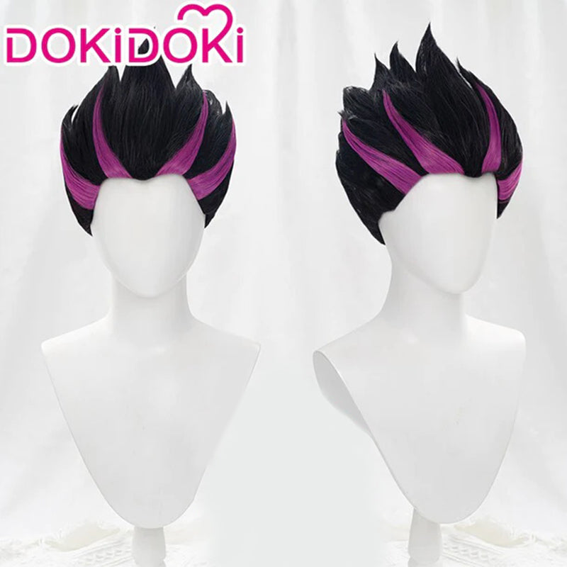 【Ready For Ship】DokiDoki Game Genshin Impact Cosplay Yakshas Bosacius Fushe Wig  Marshal Vritras Cosplay Wig Short