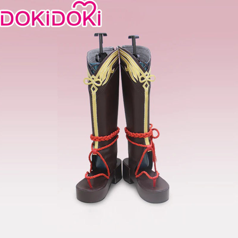 【In Stock】DokiDoki Game Genshin Impact Cosplay Shikanoin Heizou Cosplay Shoes