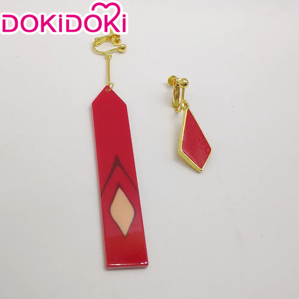 DokiDoki Game Honkai: Star Rail Cosplay Blade / Mortenax Blade Wig Long Straight Dark Blue Red Silver Gradient Hair / Wefts / Earring Blade SP Planarcadia