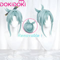 【Ready For Ship】【Light Green Ver.】DokiDoki Game Genshin Impact Cosplay Madame Ping Wig Pinger Short Light Green