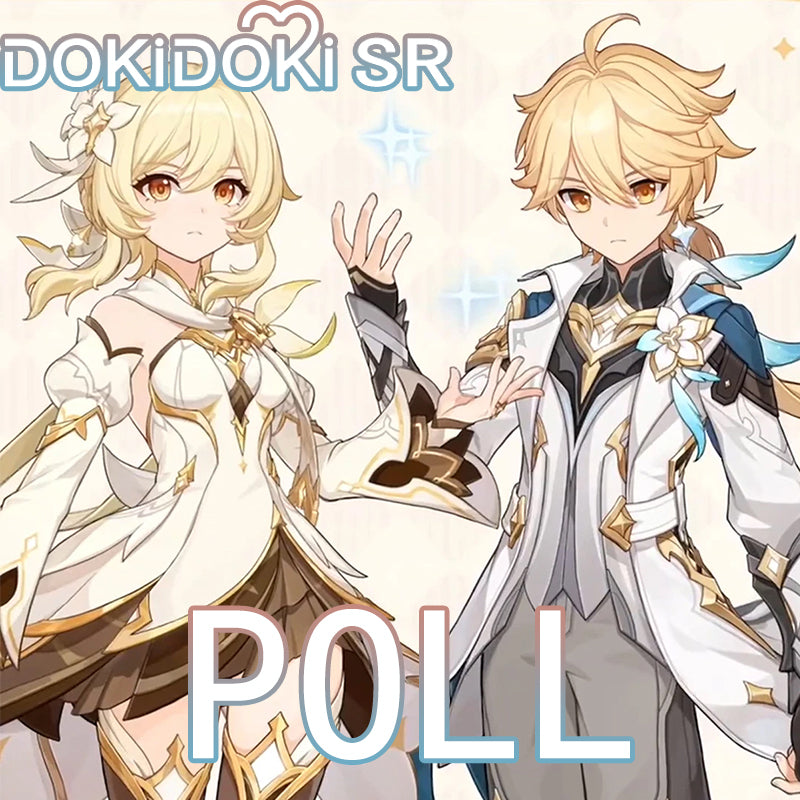 【Lumine Ver Confirmed】$5 Deposit =10% OFF Coupon DokiDoki-SR Game Genshin Impact Traveler Lumine / Traveler Sora Cosplay Costume As Heaven and Earth Are Made Anew Ying / Aether Kong