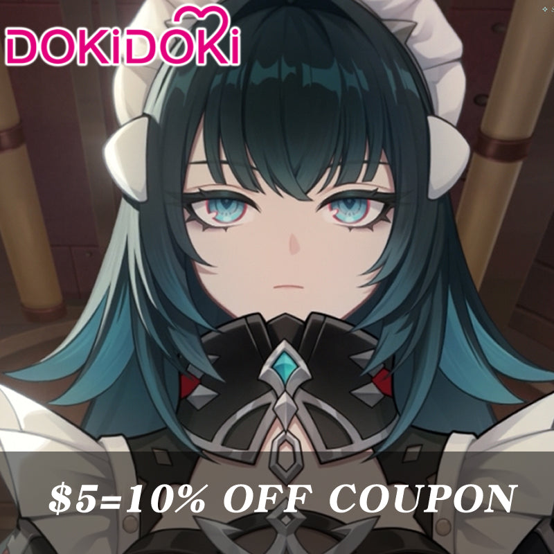 【Confirmed】$5 Deposit =10% OFF Coupon DokiDoki Game Genshin Impact Cosplay Danica Costume Snezhnaya Sudden Snow