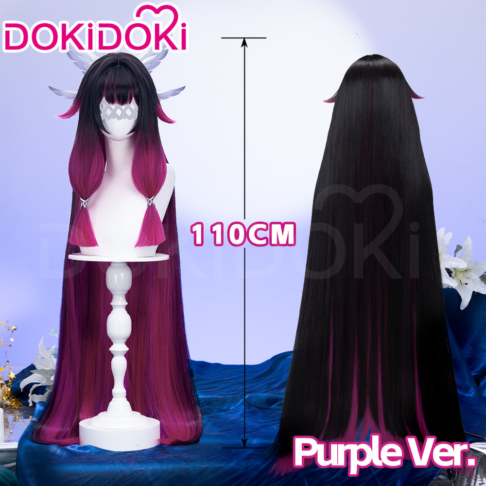 【Partially Ready For Ship】【120CM / 110CM】DokiDoki Game Genshin Impact Fatui Harbinger Cosplay Wig Cosplay Columbina Wig Long Straight