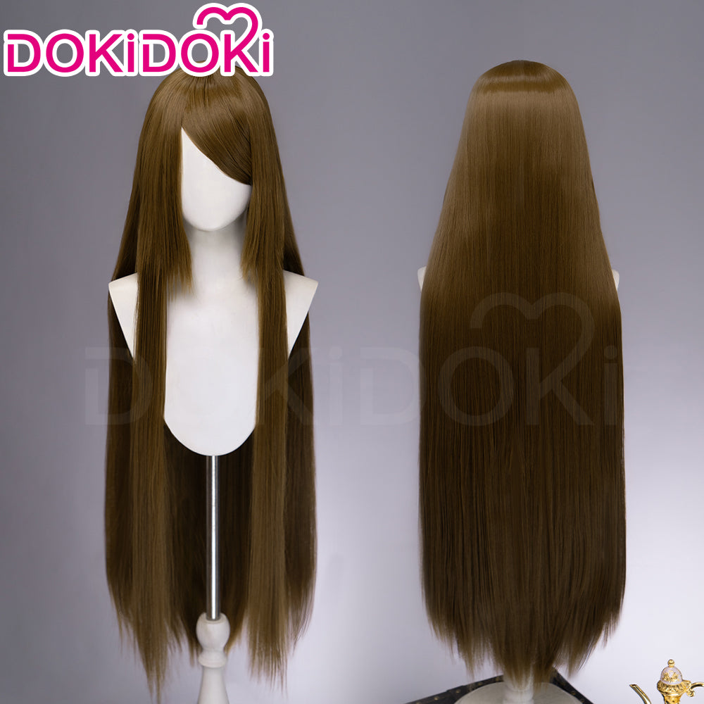 【US LOCAL SHIPPING 】【Brown】DokiDoki Cosplay Wig Basic Wig Long Straight Brown 100 CM Hair Wig Base