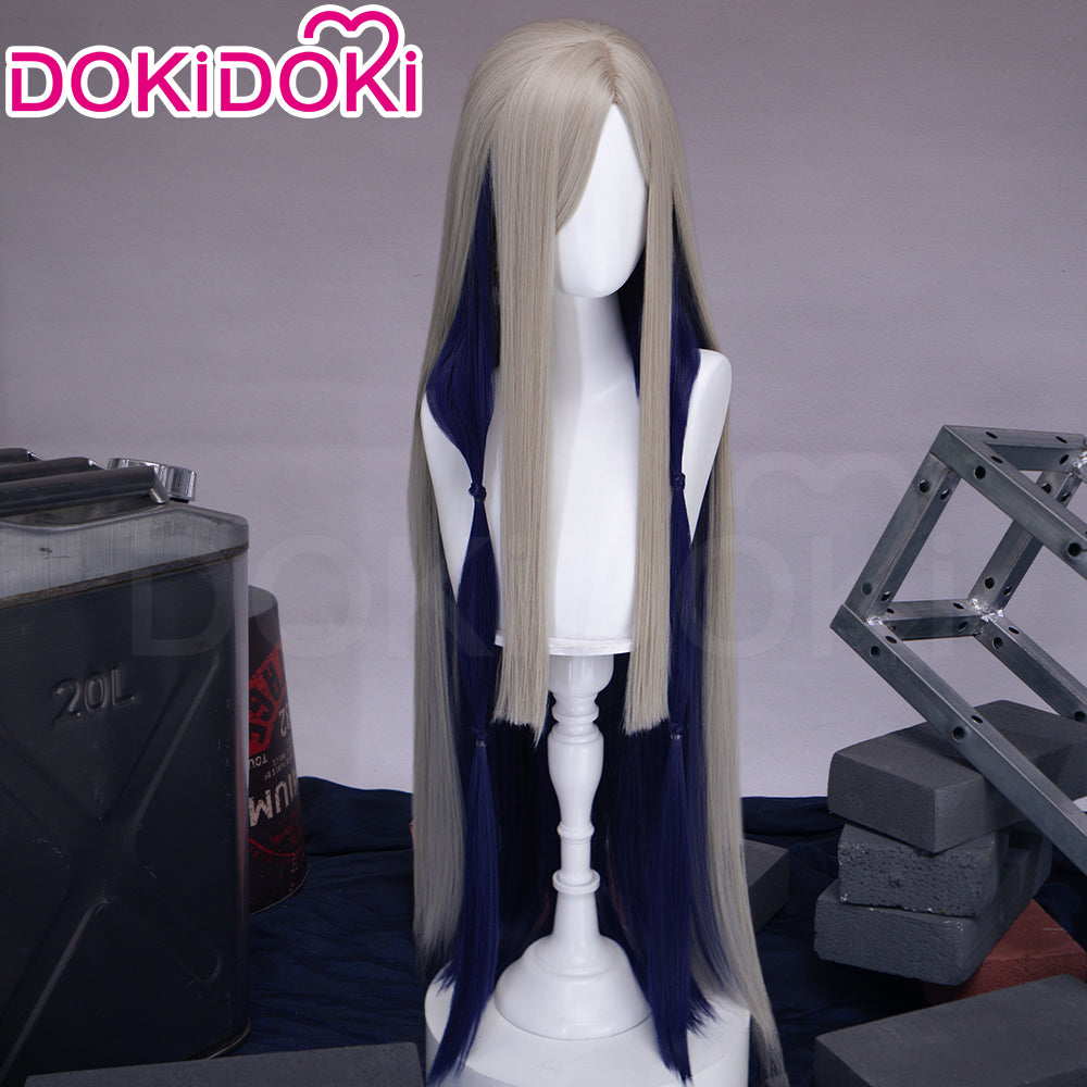 【Partially Ready For Ship】【Front Lace】DokiDoki Anime GACHIAKUTA Cosplay Tamsy Caines Wig Long Blond Navy Blue Hair