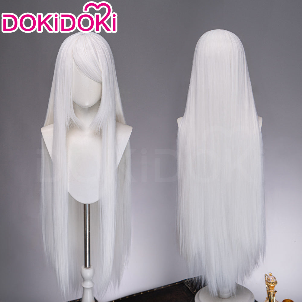 【US LOCAL SHIPPING 】DokiDoki Cosplay Wig Basic Wig Long Straight Black White Silver 100 CM Hair Wig Base