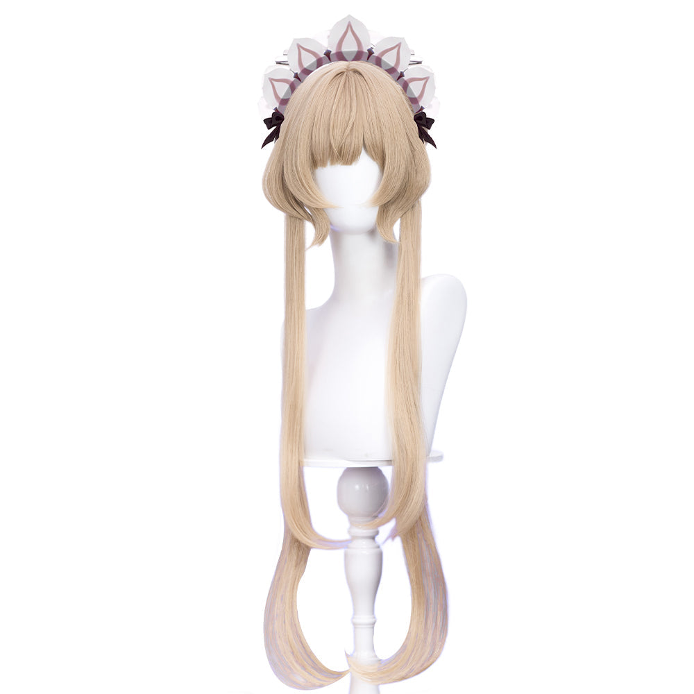 【US LOCAL SHIPPING 】DokiDoki Game Genshin Impact Cosplay Sandrone Wig Long Straight Brown Hair Marionette Song of the Welkin Moon