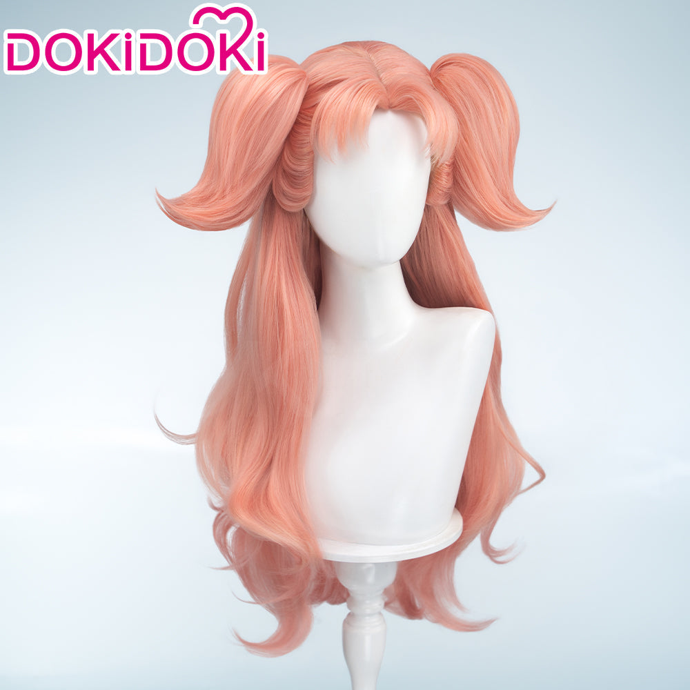 【Ready For Ship】DokiDoki Manga Anime Witch Hat Atelier Cosplay Tetia Cosplay Wig Long Curly Pink Hair Gradient