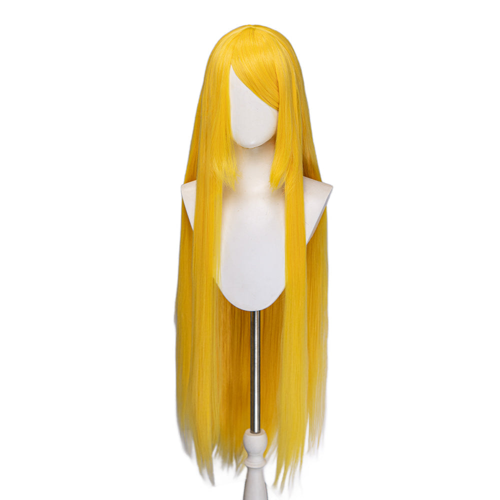 【US LOCAL SHIPPING 】【Yellow】DokiDoki Cosplay Wig Basic Wig Long Straight Yellow 100 CM Hair Wig Base