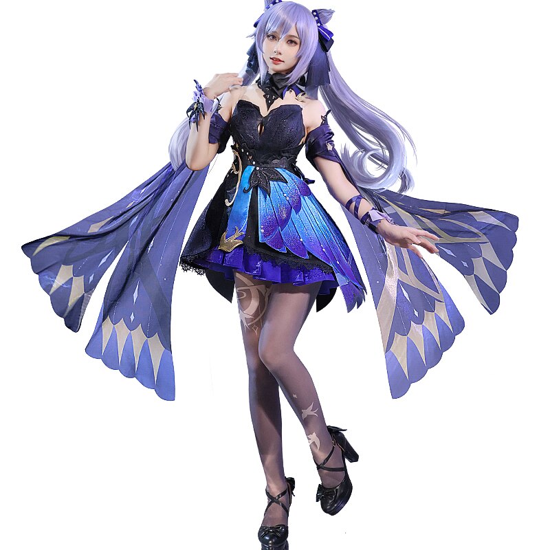 DokiDoki-SR Game Genshin Impact Keqing Cosplay Costume Opulent Splendor Ke Qing
