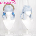 【Ready For Ship】DokiDoki Game Genshin Impact Cosplay Kamisato Ayaka  Springbloom Missive Wig Long Blue Hair