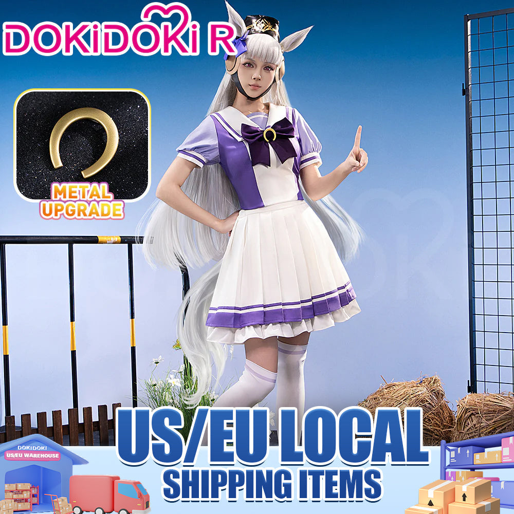 【US/EU LOCAL SHIPPING 】【Size XS-3XL】Dokidoki-R Anime Cosplay Purple Uniform