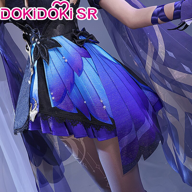 DokiDoki-SR Game Genshin Impact Keqing Cosplay Costume Opulent Splendor Ke Qing