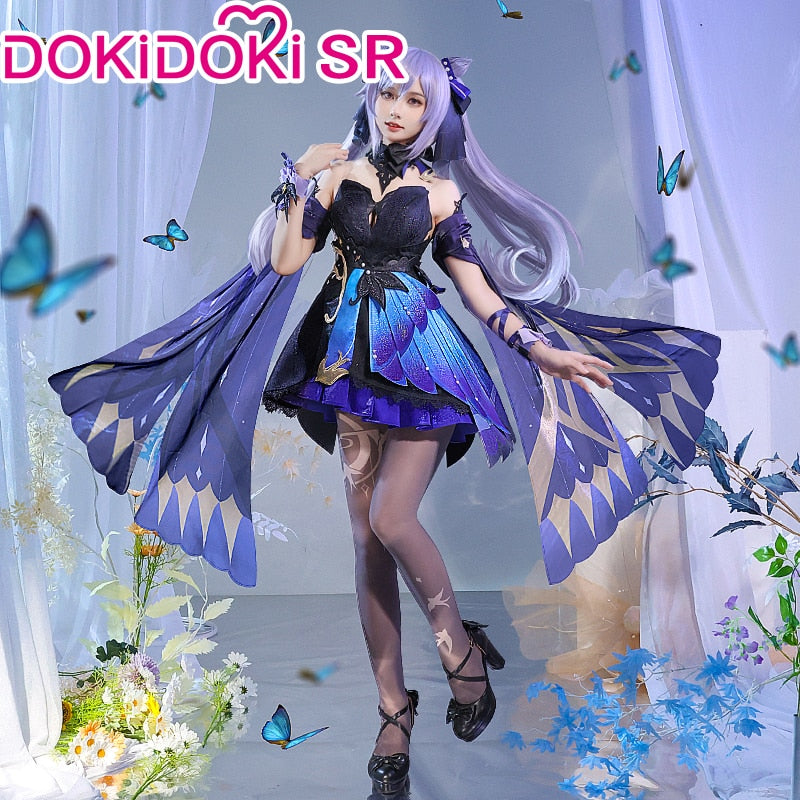 DokiDoki-SR Game Genshin Impact Keqing Cosplay Costume Opulent Splendor Ke Qing