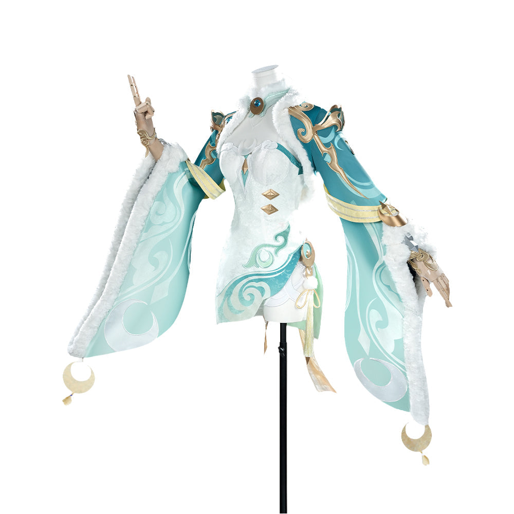【IN STOCK】【Size S-XL】DokiDoki-R Game Genshin Impact Cosplay Zi Bai Costume White Horse Adeptus Zibai Luna IV
