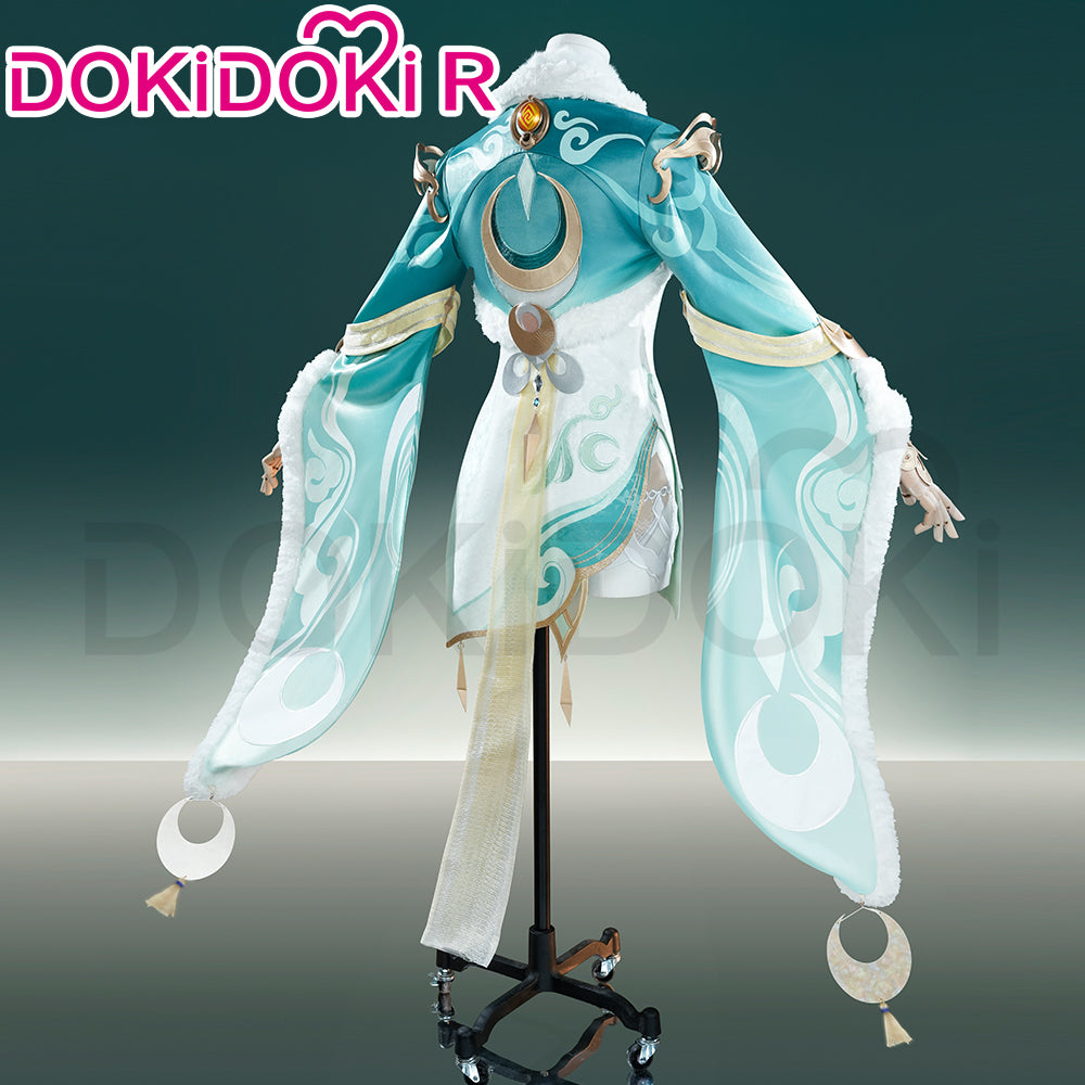【IN STOCK】【Size S-XL】DokiDoki-R Game Genshin Impact Cosplay Zi Bai Costume White Horse Adeptus Zibai Luna IV
