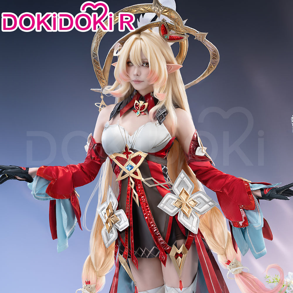 【Size XS-2XL】DokiDoki-R Game Genshin Impact Cosplay Alice Costume Nod-Krai nodkrai Song of the Welkin Moon “ A ”