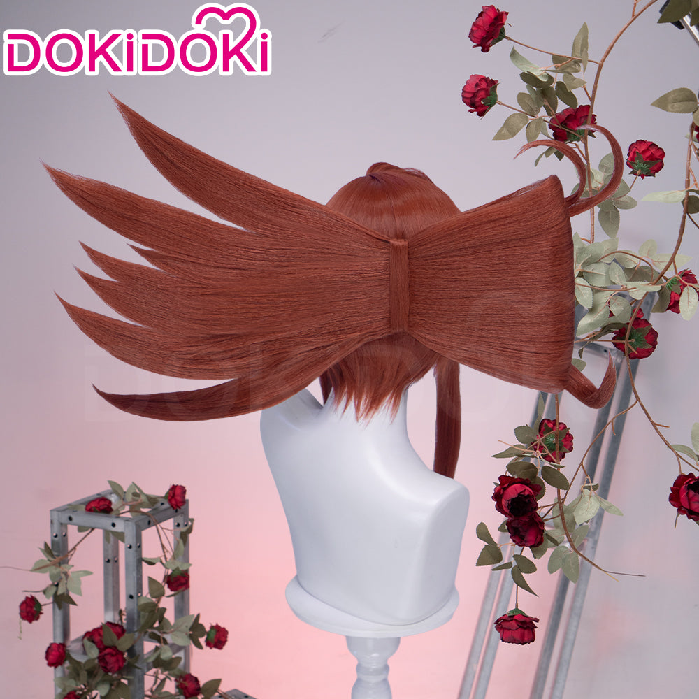 【Pre-Styled Bun】DokiDoki Anime GACHIAKUTA Cosplay Riyo Reaper Wig Long Red Hair