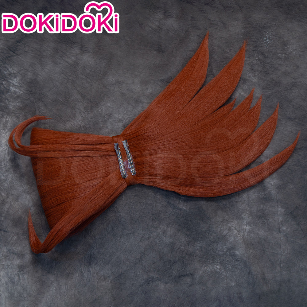【Pre-Styled Bun】DokiDoki Anime GACHIAKUTA Cosplay Riyo Reaper Wig Long Red Hair
