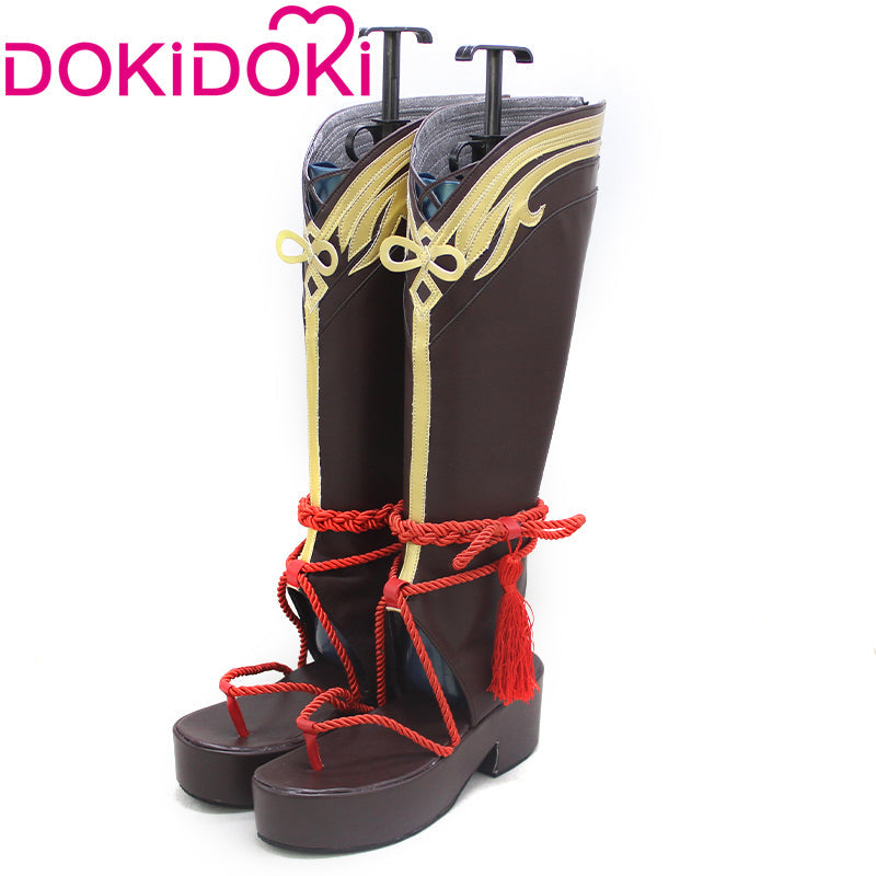 【In Stock】DokiDoki Game Genshin Impact Cosplay Shikanoin Heizou Cosplay Shoes