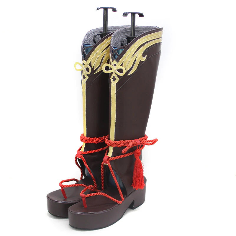 【In Stock】DokiDoki Game Genshin Impact Cosplay Shikanoin Heizou Cosplay Shoes