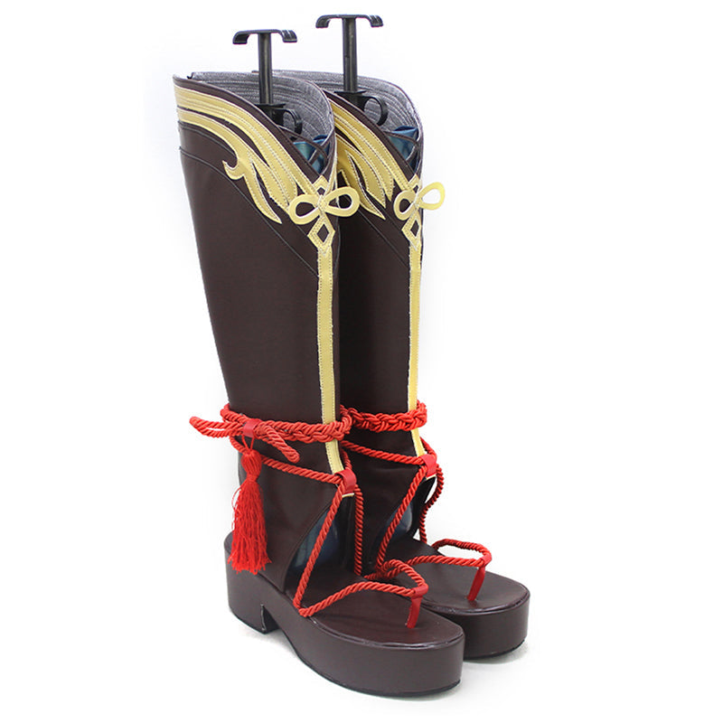 【In Stock】DokiDoki Game Genshin Impact Cosplay Shikanoin Heizou Cosplay Shoes